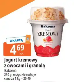 E.Leclerc Jogurt kremowy z owocami i granolą Bakoma oferta