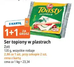 E.Leclerc Ser topiony w plastrach Zott oferta