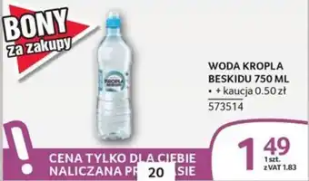 Selgros Woda Kropla Beskidu oferta