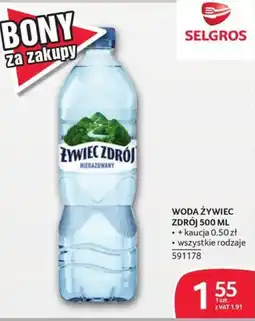 Selgros Woda Żywiec Zdrój Niegazowany oferta