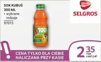 Selgros Sok Kubuś oferta