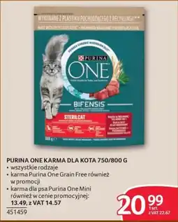 Selgros PURINA ONE KARMA DLA KOTA oferta