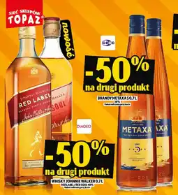 Topaz Whisky johnnie walker / brandy metaxa oferta