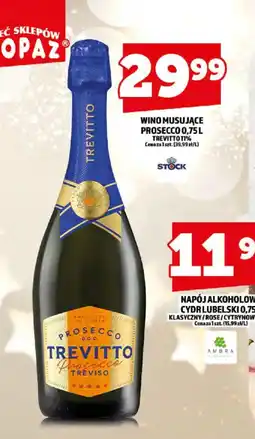 Topaz Wino Musujące Prosecco Trevitto oferta