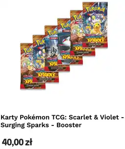 Empik Karty Pokemon TCG: Scarlet & Violet - Surging Sparks - Booster oferta