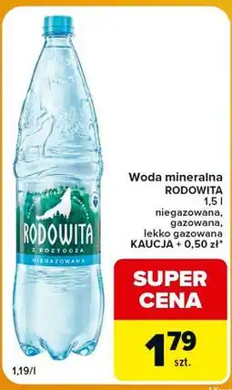 Carrefour Express Woda mineralna Rodowita oferta