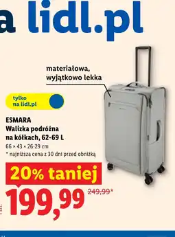 Lidl Walizka Esmara oferta