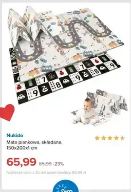 Smyk Mata piankowa składana Nukido 150x200x1 cm oferta