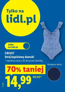 Lidl Strój kąpielowy damski Crivit oferta