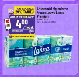 Polomarket Chusteczki higieniczne 4-warstwowe Lanna Premium oferta