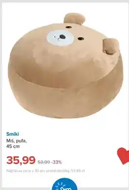 Smyk Pufa Miś Smiki 45 cm oferta