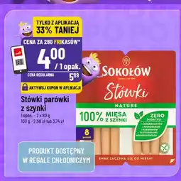 Polomarket Parówki z szynki Sokołów Stówki Nature 2-pak oferta