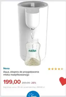 Smyk Ekspres do przygotowania mleka modyfikowanego Neno Aqua oferta