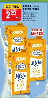 Polomarket Mleko UHT 1,5% Mleczna Polana oferta