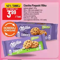 Polomarket Ciastka Pieguski Milka Choco Cookies Nut oferta