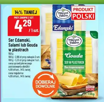 Polomarket Ser Edamski w plastrach Mleczna Polana oferta