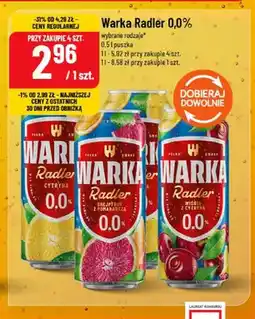 Polomarket Piwo bezalkoholowe Warka Radler Cytryna oferta