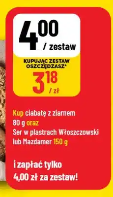 Polomarket Zestaw ciabatta z ziarnem + ser w plastrach Włoszczowski Włoszczowa oferta