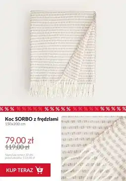 Homla Koc Sorbo z frędzlami 150x200 cm oferta
