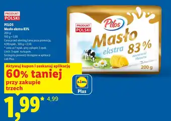 Lidl Masło Pilos oferta