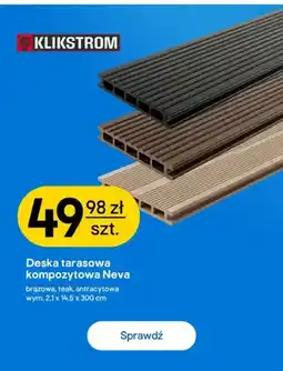 Castorama Deska tarasowa kompozytowa Klikstrom Neva antracytowa oferta
