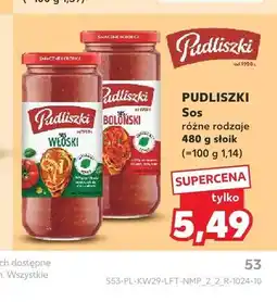 Kaufland Sos Włoski Pudliszki oferta