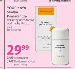 Hebe Dezodorant delikatny pod pachy i biust Your Kaya Słodka Pomarańcza oferta