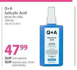 Hebe Spray do ciała Q+A Salicylic Acid oferta