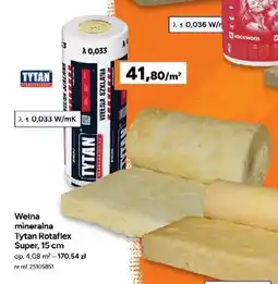 Bricoman Wełna mineralna Tytan Rotaflex Super 15 cm oferta