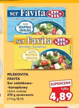 Kaufland Ser sałatkowo-kanapkowy Mlekovita Favita żółty oferta