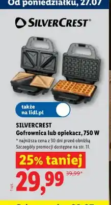 Lidl Gofrownica Silvercrest 750W oferta
