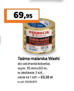 Bricoman Taśma malarska Washi Dolphin 3-pak oferta