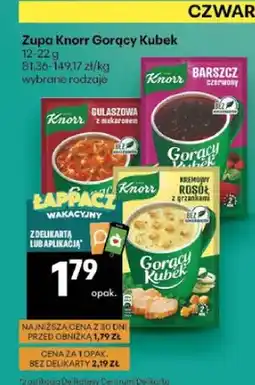 Delikatesy Centrum Zupa Knorr Gorący Kubek Gulaszowa z makaronem oferta