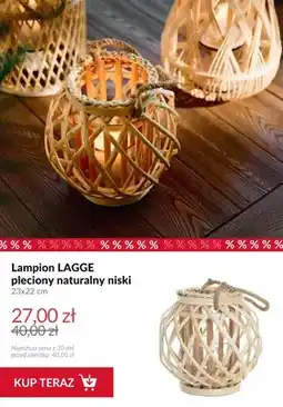 Homla Lampion LAGGE pleciony naturalny niski oferta