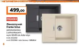 Bricoman Zlewozmywak Franke Sirius beżowy oferta