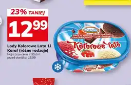 Hitpol Lody o smaku śmietankowo-truskawkowo-czekoladowym Kolorowe Lato Koral oferta