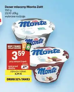 Delikatesy Centrum Deser mleczny Monte White Zott oferta