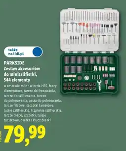 Lidl Zestaw akcesoriów do miniszlifierki Parkside 544 elementy oferta