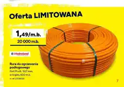 Bricoman Rura do ogrzewania podłogowego Hydroland Pert/Evoh oferta