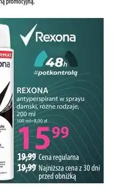 Hebe Antyperspirant w sprayu damski lub męski Rexona oferta