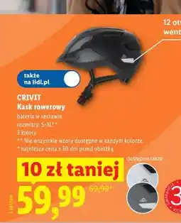 Lidl Kask rowerowy Crivit oferta