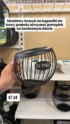 Pepco Metalowy koszyk na kapsułki do kawy oferta