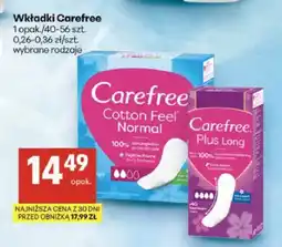 Delikatesy Centrum Wkładki higieniczne Carefree Plus Long oferta