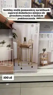 Pepco Mobilny stolik pomocniczy na kółkach Pepco Home oferta