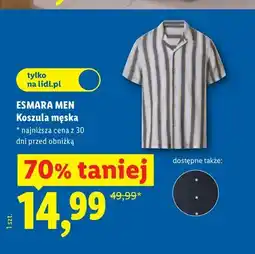 Lidl Koszula męska Esmara Men oferta