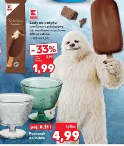 Kaufland Lody na patyku K-Classic Stieleis waniliowo-czekoladowe oferta