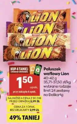 Delikatesy Centrum Paluszek waflowy Lion Standard oferta