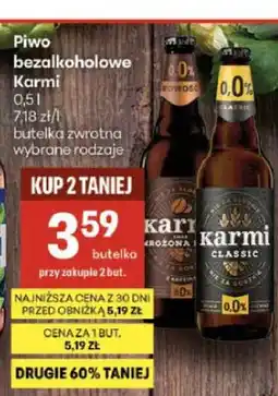 Delikatesy Centrum Piwo bezalkoholowe Karmi Mrożona Kawa oferta