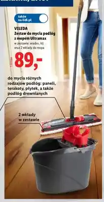 Lidl Zestaw do mycia podłóg z mopem Vileda Ultramax oferta