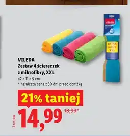 Lidl Ściereczki z mikrofibry Vileda XXL 4-pak oferta
